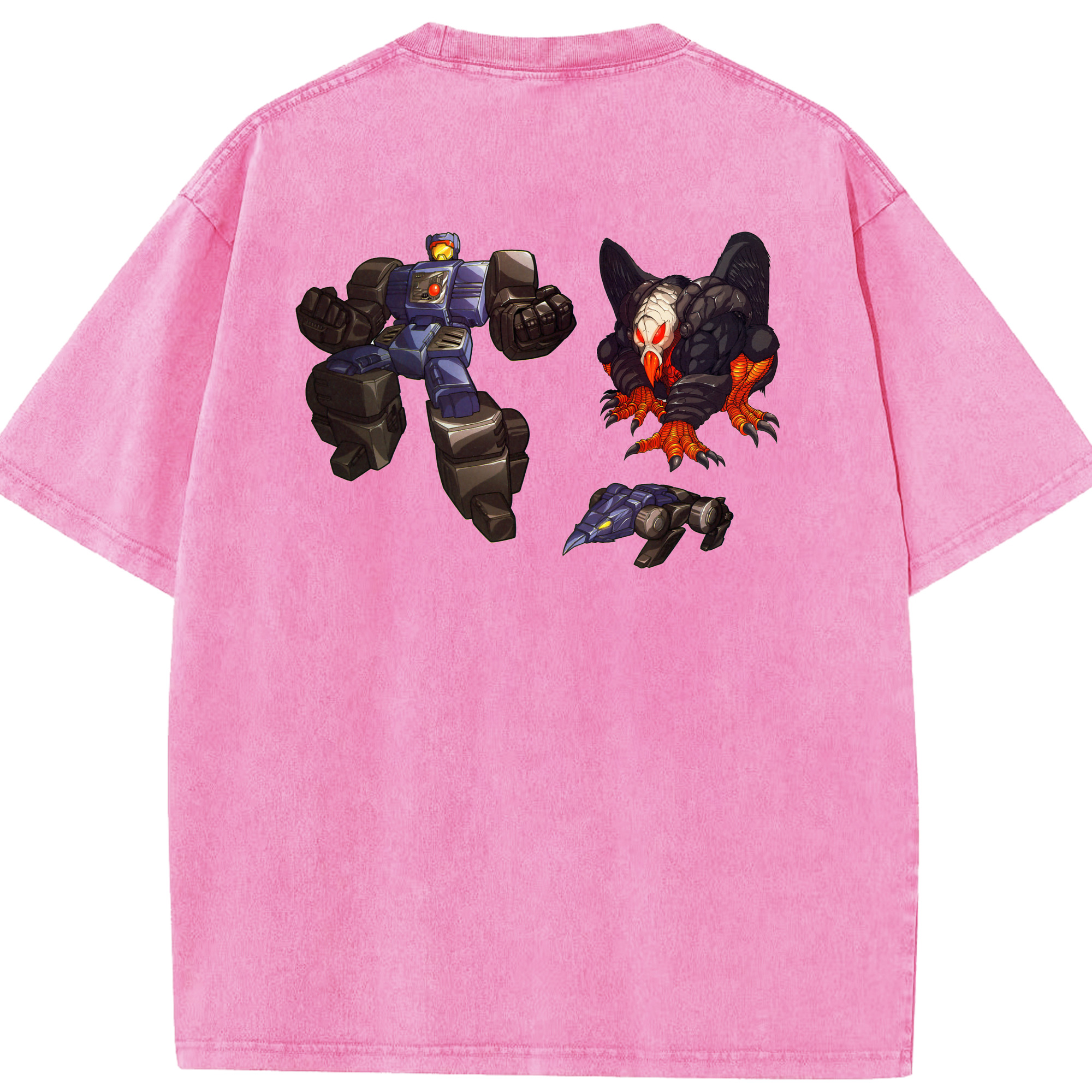 （画像用）  綿100% ヴィンテージ風 半袖Tシャツ（背面プリント）